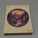 Wooden Puzzles for Adults - Unique Animal Shaped Sunset Forest Puzzle, 3D Vision Wooden Jigsaw Puzzle, Christmas Birthday Gifts for Friends/Family, Home Decor 11.4 * 11.4in 200pcs (Medium)