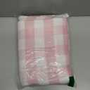 JIALE Valentines Gingham Tablecloth Rectangle Cotton Linen Fabric Checkered Table Cloth with Tassel Washable Wrinkle Free Buffalo Plaid Table Cover for Birthday Party Picnic Outdoor, Pink, 55x75