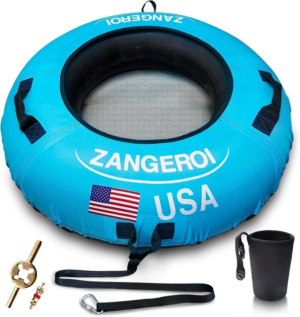 River Tube for Floating Heavy Duty Rubber River Tube, Sledding Float | Pool Closing Inner Tube | Truck Inner Tubes (Blue)