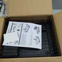 GSlife Large Dish Drying Rack for Kitchen Counter, Expandable Rust Resistant Dish Drainer with Drainboard & Utensil Holder, Adjustable Dish Rack with Vertical Pot Storage, 12.6"W x 18.7"-25.2"L, Black