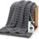 Bedsure GentleSoft Frost Gray Fleece Blanket for Couch -Cozy Soft Blankets for Women, Cute Small Throws for Girls, 60x80 Inches