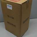 2 Gallon Drink Dispenser with Stand，Glass Beverage Dispenser With Wood Stand, 18/8 Stainless Steel Spigot and Labels Large Water Drink Dispensers for Parties, Lemonade,Juice, Tea