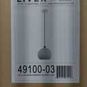 Livex Lighting 49100-03 1-Light Pendant, White