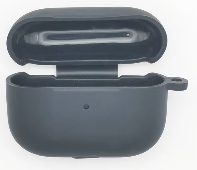 Lerobo Compatible with AirPods Pro Case Cover,Full Protective Shockproof Silicone Protective Case for Airpods Pro Supports Wireless Charging with Carabiner Front LED Visible,Gray