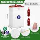 16 Pack 30 Gallon Disposable Trash Cans with Built-in Handles, Extra Large Portable Trash Can for Parties Events, Reusable Garbage Can, Recycling Bins Thick Recycling Cardboard