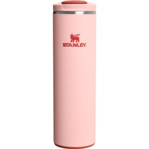 STANLEY Transit FlipTop Mug | Leakproof Coffee Travel Cup | Vacuum Insulated Stainless Steel | Stays Hot or Cold for Hours | BPA-Free | 16 oz | Peach Rose