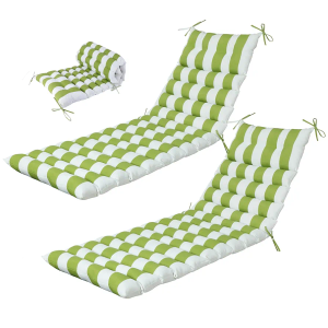 Chaise Lounge Cushions Outdoor Waterproof,Lounge Chair Cushion for Outdoor Furniture, Patio Foldable Chaise Cushions for Garden Pool 76 * 23inch (Green White Stripe, Wide 76 * 23) Chaise Lounge Cushions Outdoor Waterproof,Lounge Chair Cushion for Outdoor Furniture, Patio Foldable Chaise Cushions for Garden Pool 76 * 23inch (Green White Stripe, Wide 76 * 23)