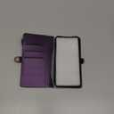 Defencase Compatible with Samsung Galaxy S23 FE 5G Case Wallet with RFID Blocking Card Holder for Women Men, PU Leather Magnetic Snap Flip Zipper Strap Wallet Phone Case Fit for Galaxy S23 FE, Purple