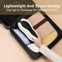 STQ Women's Slippers Indoor with Slip on Cozy House Shoes Non Slip Warm Loafers (Black)