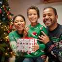 3 x GIOLNIAY Candy Canes Christmas Wrapping Paper for Kids Adults - Holiday Gift Wrap Red Bows, Candy Canes & Ornaments - 4 Jumbo Sheets, 28" x 40" Each (31 sq. ft ttl), Easy to Store