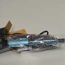 Farery Mini Thermal Brush 3 Temperature Adjustable, 3/4 Inch Travel Curling Iron for Short Hair, Heated Round Brush for Touch-ups and Small Curls, Lightweight Curling Wand for Thin Hair, Dual Voltage (Blue)