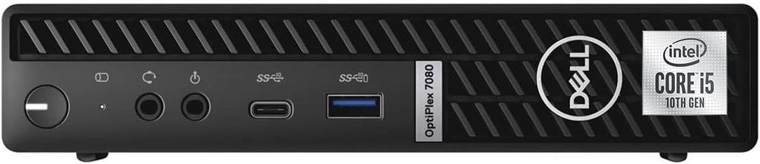 Dell OptiPlex 7080 Micro Form Factor Mini Business Desktop, Intel Core i5-10500T Processor, 16GB RAM, 256GB PCIe SSD, RJ45, DisplayPort, Wi-Fi 6, Windows 11 Pro 