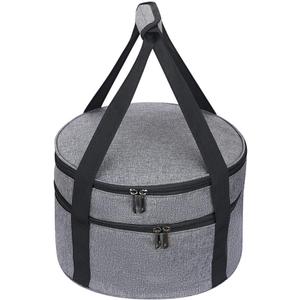 Double Decker Casserole Carrier for Hot or Cold Food, Insulated Food Warmer Bag for Picnic