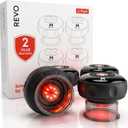 REVO The Original 4in1 Smart Cupping Therapy Massager, Red Light Therapy for Targeted Pain Relief, Knots, Aches, Muscle Soreness, Circulation & Tighter Skin, Portable Cupping Kit