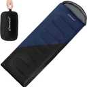 Clostnature Sleeping Bag for Adults and Kids - Lightweight Camping Sleeping Bag for Girls, Boys, Youths, Ultralight Backpacking Sleeping Bag for Cold Weather - Compression Sack Included(Left Zipper) (3 Lbs, Black)