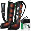 Medisana Leg Massager with Heat and Compression, Full Leg & Foot Massager Compression Boots with 6 Modes, 5 Intensity and 3 Heat for Circulation and Pain Relief