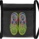 Shoe Dryer Bag: Laundry Bags Mesh Wash Bags - Laundry Shoe Bag For Washer And Dryer - Sneaker Dryer Bag - Dryer Door Shoe Net With Elastic Straps 15.7" X 15.7" Black(1 Pack)