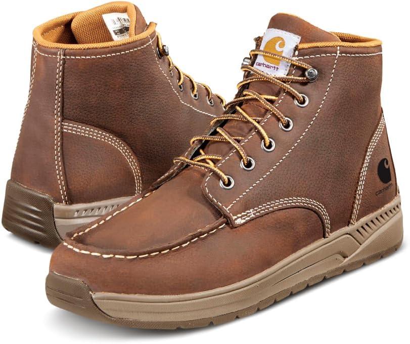 Carhartt Men's CMX4023 Lightweight Wedge Moc Toe Chukka size 9.5 (Brown)