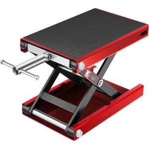 VIVOHOME Motorcycle Lift Scissor Jack Steel Wide Deck Hoist Crank Center Stand 1100 LBS Capacity for Motorcycles, ATVs, Dirt Bikes Red VIVOHOME Motorcycle Lift Scissor Jack Steel Wide Deck Hoist Crank Center Stand 1100 LBS Capacity for Motorcycles, ATVs, Dirt Bikes Red