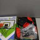 Indoor Basketball Hoop for Kids, Over The Door Mini Basketball Hoop with Scoring & Countdown, Remote Control, 3 Balls & Sound Effects, Birthday & Christmasl Toys Gifts for 4-12 Year Old Girls Boys (Blue)