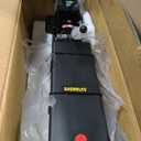 220V 60Hz Hydraulic Power Unit, Hydraulic Motor, Dump Trailer Pump14L Plastic Reservoir, Manual Button Control, for Auto Lifts, Vehicle Repair, Garage Equipment, and Industrial Applications