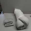 Cushion Lab Travel Deep Sleep Pillow – Compact Memory Foam Neck Pillow for Sleeping, Portable Pillow for Hotels, Camping, Side & Back Sleepers, On-The-Go – Calm Grey