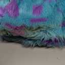 Shihanee 2 Pcs Winter Furry Costume Accessories, Womens Furry Leg Warmers Faux Fur Hat for Warm Thanksgiving Christmas Party (Adult Size, Blue and Purple)