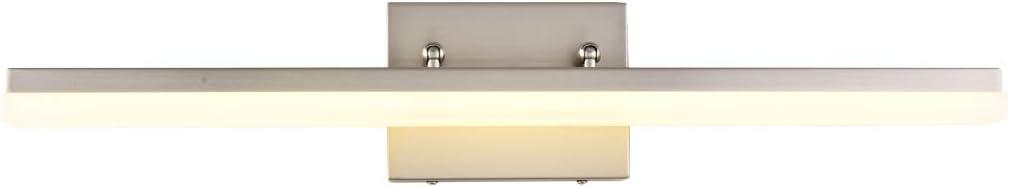 mirrea 24in Modern LED Vanity Light for Bathroom Lighting Dimmable 24w Brushed Nickel (Warm White 3000K)