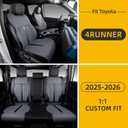 Custom 4Runner Seat Covers for 2025-2027 Toyota 4Runner 5-Seater Black+Grey