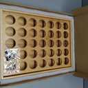 Larger Expandable Bamboo Coffee Pod Holder for Counter Drawer Display, 35 Pod Capacity, K-Cup Pods - Tea Bags Storage Organizer Holder (Bamboo)