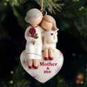 Jesuspirit Grandma & Grandchild Christmas Ornament  Grandma and Me, Acrylic Ornament for Grandmother, First 2025 (Mother and Me)