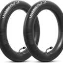 Heavy Duty 12/12.5x1.75x2.25 Thick 40% Butyl Inner Tube, 12 1/2 x 2 1/4 Inner Tube with CR202 Angled Valve Stem Compatible with Most 12x1.75/2.125 12x2.25 12.5X1.75/2.25 Bike/Scooter Tire Tube 2Pcs