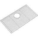 CIPOTAL 27.6 in. x 14.6 in. Rear Drain Kitchen Sink Protector with Supersoft Silicone Feet in 304 Grade Stainless Steel