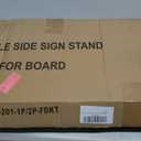 2Pack Poster Stand for Display, Heavy Duty Floor Standing Sign Holder, Double-Sided Poster Board Stand, Adjustable Height Up to 80 inch, Outdoor Banner Stand for Board & Foam Display, Black