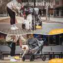 CANINE CANYON All-Terrain Pet Stroller for Large & Medium Dogs