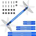 Stair Treads Gauge Template Tool - Stair Jig, Measuring Stair Tool, Shelf Scribe Tool for Stairs, Risers, Shelf and Cutting Drywall, 12In to 60In(Blue)