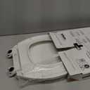 KOHLER 4636-RL-0 Cachet ReadyLatch Elongated Slow Close Toilet Seat, Soft Close Toilet Seat Quiet Lid, Contoured Grip-Tight Bumpers Installation Hardware, Apartment Essentials, White