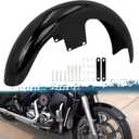 21 inch Front Fender Vivid Black Motorcycle Wrap Mudguard for Bagger Models Fit for Harley Touring Road King Electra Glide Street Glide 120/R21