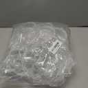 Hacaroa 24 Pcs Mini Cake Plate Stand, Plastic Single Cupcake Holder Serving Plate, Clear Small Dessert Display Stand Tray for Chocolate, Fruits, Baby Shower, Wedding, Birthday, Party