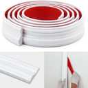 Peel and Stick Wall Molding Trim, Flexible Chair Rail Moulding Strip for Mirror Frame, Wall Protection and Home DIY Decoration (118'' x 2.4'')