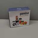 Ganiza Smoothie Blender, 900W Blenders for Shakes and Smoothies, 15-Piece Personal Blender and Grinder Combo for Kitchen, Smoothies Maker with 4 BPA-Free Portable Cup, Nutritious Recipe (Black)