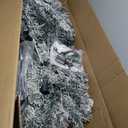 7.5 ft Prelit Premium Snow Flocked Hinged Artificial Christmas Tree with 450 Lights, 1 Ct, CM22729