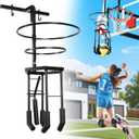 Multi-functional Automatic Volleyball Training Equipment Aid, Volleyball Spike Serve Trainer for Volleyball Hitting Trainer, Height Adjustable Volleyball Rebounder Practice Setter Training Equipment
