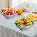 Incauca 74oz Unbreakable Cereal Bowls Set of 4, Wheat Straw Fiber Rice Bowls, Japanese Ramen Noodle Soup Bowl, Lightweight Salad Bowls for Serving Fruit Pasta Snack Dessert, Dishwasher Safe, 4 Colors