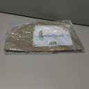 Eforcurtain Thick Linen Style Cloth Placemats Set of 6 Fabric Placemats Heat Resistant Machine Washable Table Mats Double Layer Water Absorbent Place Mats, Beige and Charcoal Round 15 Inch Place Mats