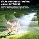 Ultrasonic Animal Repeller with LED Strobe Lights