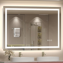 Led Lighted Bathroom Mirror 350*500mm, Dimmable Vanity Mirror with Lights, Anti-Fog (Backlit and Front Lighted)