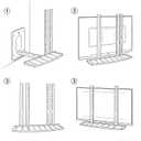 Under or Above VESA Back TV Wall Mount Shelving Bracket, TV Wall Mount Shelving for DVD Player, Cable Box, Stereo, and AV Component