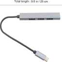 ARTIBETTER USB Hub 4-Port OTG Data Dock Type-C to USB 2.0 Adapter Compact 3.1 Hub for Laptop Pc Accessories Plug and Play