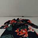 Sexy Two Piece Shorts Set - African Floral Jumpsuits Rompers Vacation Club Outfit (Navy Blue) XL 